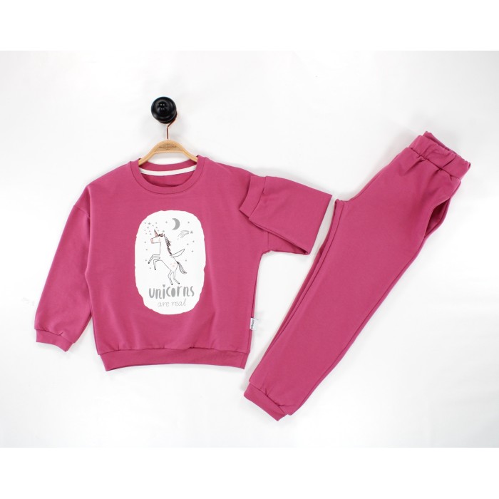 Unicorn İçi Şardonsuz İkili Takım Fuşya  3-6 Y